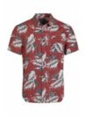 Weird Fish Red Faraway 100% Cotton Short Sleeve Printed Shirt - Image 1 of 1