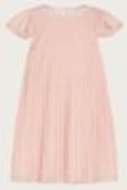 Monsoon Pink Nellie Pleated Bridesmaid Dress - Image 1 of 1