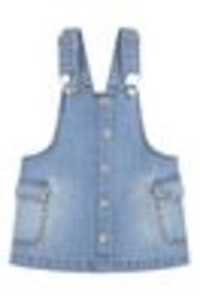 Levi's® Blue Cargo Pocket Denim Dungaree Pinafore Dress - Image 1 of 1