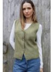 Threadbare Green Knitted Waistcoat - Image 1 of 1