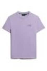 Iris Purple Marl - Футболка с вышивкой логотипа Superdry Essential - Image 1 of 1