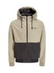 JACK & JONES Grey Hooded Zip Up Bomber Jacket - Image 1 of 1