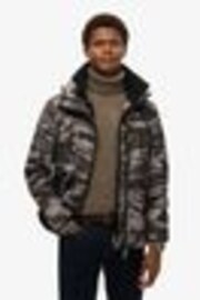 Superdry Grey Hooded Mountain Windbreaker Jacket - Image 1 of 1