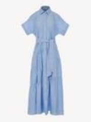 Devotion Twins Ear 100% Cotton Poplin Maxi Shirt Dress - Image 1 of 1