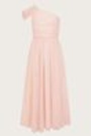Monsoon Pink Texas One Shoulder Prom Dress - Image 1 of 1