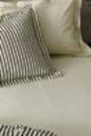 Yard Black Hebden Striped 100% Cotton Fitted Sheet - Image 1 of 1