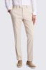 MOSS Natural Slim Fit Trousers - Image 1 of 1