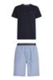 Tommy Hilfiger Blue 100% Cotton Pyjama Set - Image 1 of 1