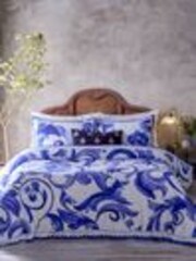Paoletti Blue Azzurro Printed Cotton Duvet Set - Image 1 of 1