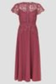 Monsoon Pink Monica Lace Midi Dress - Image 1 of 1