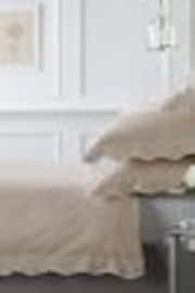 Appletree Natural Scallop Edge 100% Cotton Duvet Cover Set - Image 1 of 1