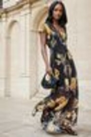 Religion Yellow Indium Maxi Dress With Button Thru Detail And Cap Sleeves - Image 1 of 1