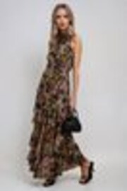 Religion Yellow Taylor Maxi Dress With Full Frill Skirt - Image 1 of 1