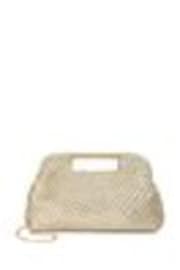 Dune London Gold Expression Woven Diamante Clutch - Image 1 of 1