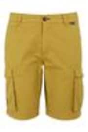 Regatta Yellow Mens Shorebay Vintage Look 100% Cotton Cargo II Shorts - Image 1 of 1