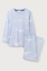 The White Company Blue 100% Cotton Whale Relaxed Fit Pyjamas - Image 1 of 1