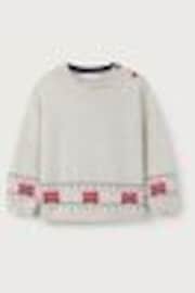 The White Company Grey 100% Cotton London Bus Jumper - Image 1 of 1