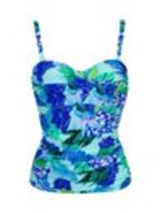 Pour Moi Aqua Blue Tropical Free Spirit Tankini - Image 1 of 1