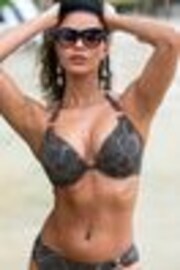أسود/ذهبي - قطعة بيكيني علوية Samoa من Pour Moi - صورة 1 من 1