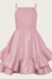 Monsoon Pink Clariska Smocked Taffeta Prom Dress - Image 1 of 1