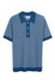 Farah Blue 100% Cotton Sandford Knit Polo Shirt - صورة 1 من 1