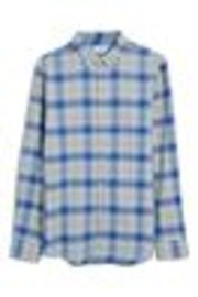 Farah Brewer Check Long Sleeve Brown 100% Cotton Shirt in Hazelnut - Image 1 of 1