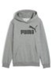 Puma Grey Boys ESS No. 1 Logo Fleece Hoodie - Image 1 of 1