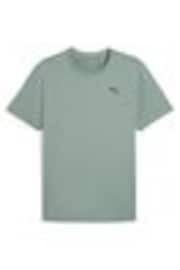 Verde - Puma Mens Tad Essentials Solid Cat T-Shirt - Imagen 1 de 1