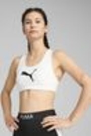Puma White Womens 4KEEPS Bra - Image 1 of 1