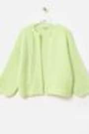 Oliver Bonas Green Chunky Open Front Knitted Cardigan - Image 1 of 1