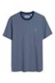 Original Penguin Blue Jacquard Stripe 100% Cotton T-Shirt - Image 1 of 1