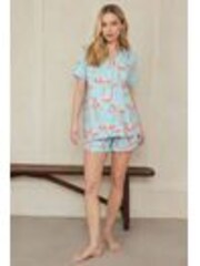 Chelsea Peers Maternity Flamingo Print Short Pyjama Set - Imagen 1 de 1