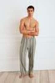 Chelsea Peers Brown Cotton Stripe Button Up Pyjama Bottoms - Image 1 of 1