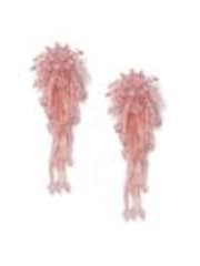 Aela Pink Beaded Cluster Drop Earrings - Image 1 of 1