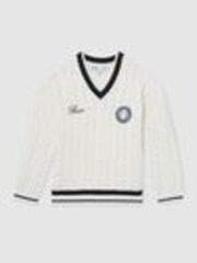 Reiss Off White 13-14 yrs SmileyWorld | Reiss Cable-Knit Jumper Unisex Fit - Image 1 of 1