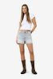 NOISY MAY Grey High Waist Denim Shorts - Image 1 of 1