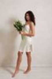 Chelsea Peers White Satin Lace Trim Slip Nightdress - Image 1 of 1