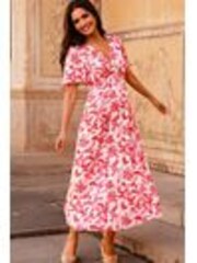 Aspiga Cream Anais Hammered Satin Dress - Image 1 of 1