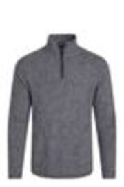 Weird Fish Grey Laramie 1/4 Zip Snow Marl Fleece - Image 1 of 1