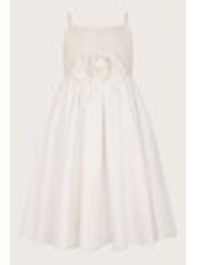 Monsoon White Orelia Strappy Sequin Satin Dress - Image 1 of 1