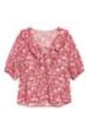 Albaray Red Woodblock Frill Top - Image 1 of 1
