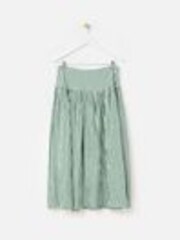 Oliver Bonas Green Gingham Basque Waist Midi Skirt - Image 1 of 1