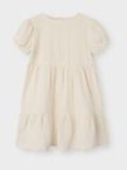 Name It Cream Short Sleeve Smock Dress - Image 1 of 1