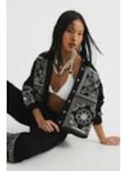 River Island Black Petite Cutwork Linen Shirts - Image 1 of 1