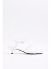 River Island White T-Bar Kitten Heel Sandals - Image 1 of 1