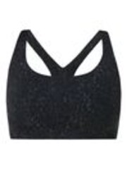 Sweaty Betty Black Panther Print Ultimate Studio Racerback Bra - Image 1 of 1