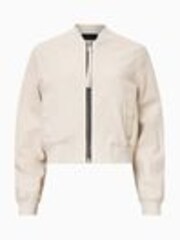 AllSaints Onyx White Orten Bomber Jacket - Image 1 of 1