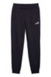 Puma Black ESS No 1 Logo Joggers Fleece Cuffed Leg - Image 1 of 1