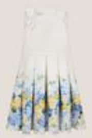 Monsoon Natural Hydrangea Bow Strap Pleated Dress - Image 1 of 1