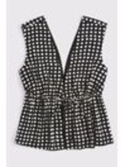 Abercrombie & Fitch Plunge Tie Front Sleeveless Top - Изображение 1 из 1